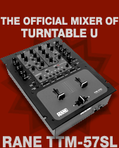 Rane TTM 57 is the official mixer of Turntable U